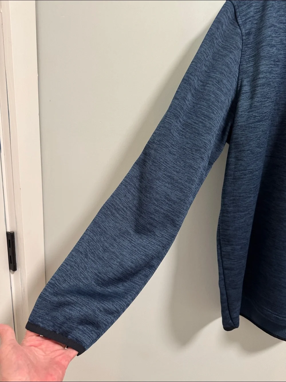 Under Armour Men's Heathered Blue Quarter-Zip Performance Pullover